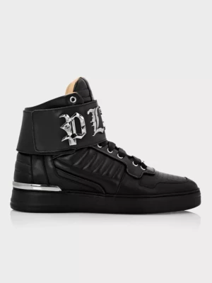 Philipp Plein Czarne sneakersy Hi-Top Gothic rozmiar