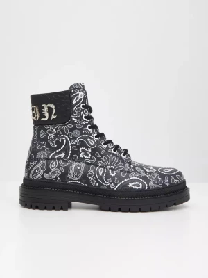 Philipp Plein Czarne trapery Paisley rozmiar