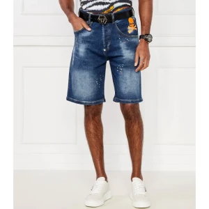 Philipp Plein Jeansowe szorty Formentera Fit Skull&Bones | Regular Fit