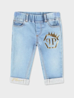 Philipp Plein Kids Jeansowe spodnie z logo 0-3 lat rozmiar