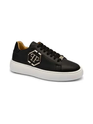 Philipp Plein Skórzane sneakersy Hexagon
