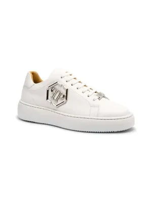 Philipp Plein Skórzane sneakersy Hexagon
