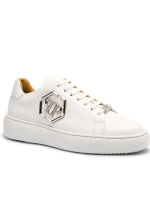 Philipp Plein Skórzane sneakersy Hexagon