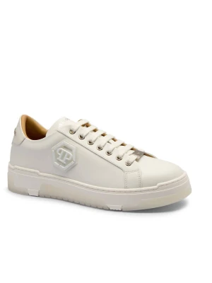 Philipp Plein Skórzane sneakersy Hexagon