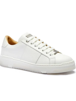 Philipp Plein Skórzane sneakersy Lo-Top biały