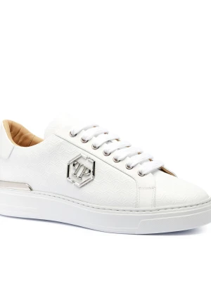Philipp Plein Skórzane sneakersy Lo-Top