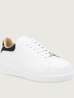 Philipp Plein Skórzane sneakersy Lo-Top biały
