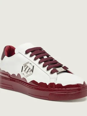 Philipp Plein Skórzane sneakersy Low Top