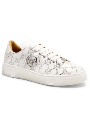 Philipp Plein Skórzane sneakersy Low Top Monogram