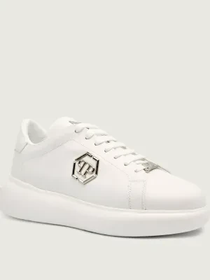 Philipp Plein Skórzane sneakersy New Basic Hexagon