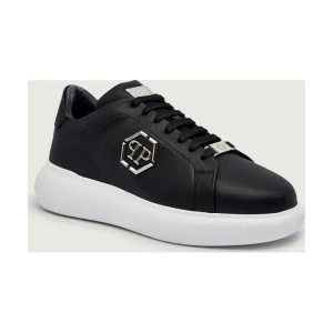 Philipp Plein Skórzane sneakersy New Basic Hexagon