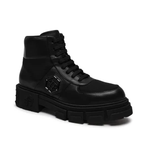 Philipp Plein Skórzane trapery