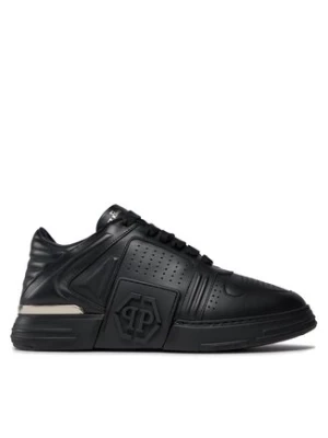 PHILIPP PLEIN Sneakersy Leather Lo-Top Sneakers AACS MSC3843 PLE075N Czarny