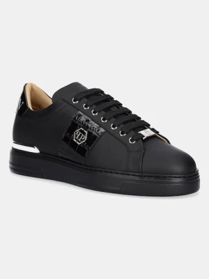 Philipp Plein sneakersy skórzane Band In męskie kolor czarny USC0664.PLE010N.0202