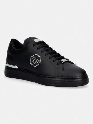 Philipp Plein sneakersy skórzane Leather Lo-Top Hexagon