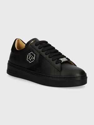 Philipp Plein sneakersy skórzane Lo-Top Arrow Force kolor czarny WSC2752 PLE005N 0202