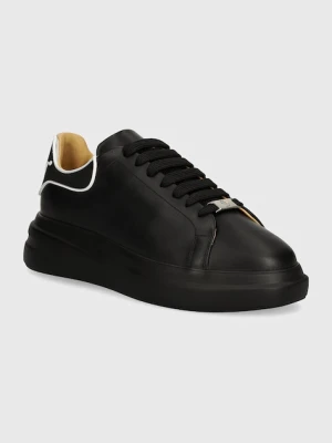 Philipp Plein sneakersy skórzane Lo-Top Mega Star kolor czarny USC0599 PLE005N 0202