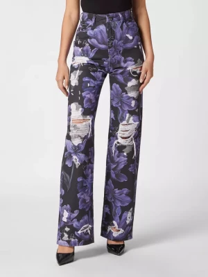 Philipp Plein Spodnie jeansowe Palace Fit Flowers