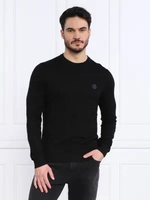 Philipp Plein Sweter | Regular Fit | z dodatkiem wełny