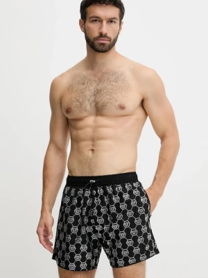 Philipp Plein szorty kąpielowe kolor czarny PM25MBM05