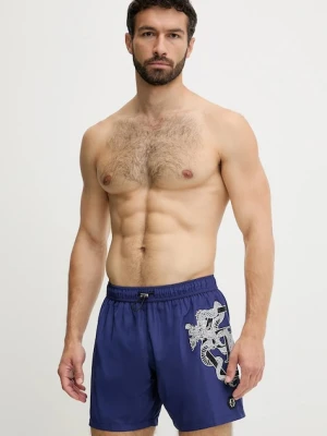Philipp Plein szorty kąpielowe kolor granatowy PM25MBM01