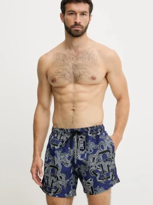 Philipp Plein szorty kąpielowe kolor granatowy PM25MBM02