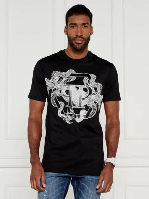 Philipp Plein T-shirt Dragon Hexagon | Regular Fit czarny