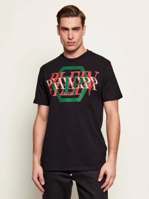 Philipp Plein T-shirt Logo Hexagon | Regular Fit czarny