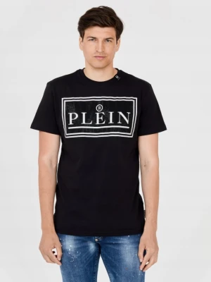 PHILIPP PLEIN T-shirt męski z dużym logo, Rozmiar M