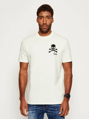 Philipp Plein T-shirt Skull & Bones | Regular Fit biały