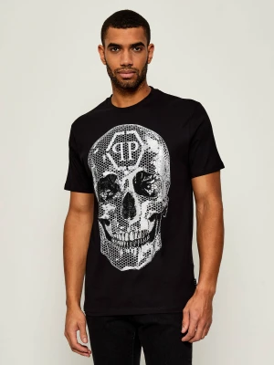 Philipp Plein T-shirt Skull Strass | Regular Fit czarny