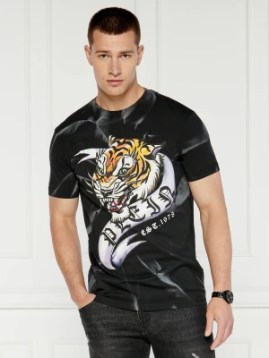 Philipp Plein T-shirt Tattoo | Regular Fit czarny