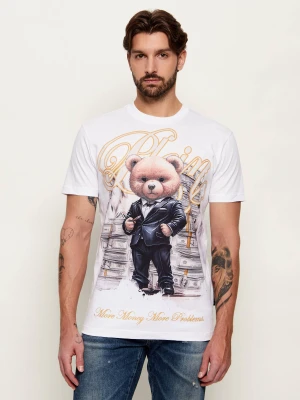 Philipp Plein T-shirt Teddy Tuxedo | Regular Fit biały
