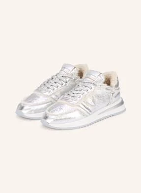 Philippe Model Sneakersy Tropez 2.1 Ze Sztucznym Futrem silber