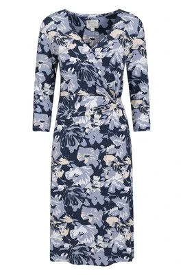 Phoenix damska sukienka kopertowa z dzianiny - Blue Mountain Warehouse