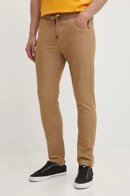 Picture spodnie Crusy męskie kolor beżowy proste MJS063