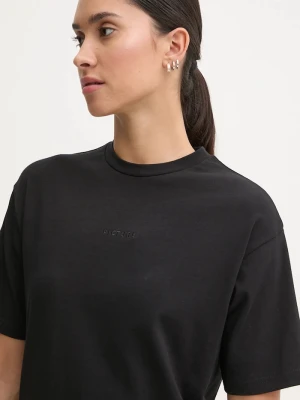 Picture t-shirt bawełniany Maogany czarny
