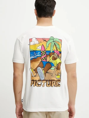 Picture t-shirt bawełniany Squatchy biały