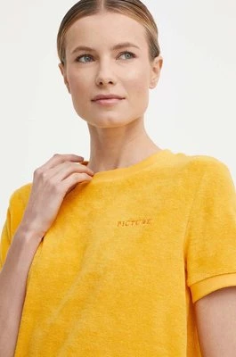 Picture t-shirt Carrella damski kolor żółty WTS427