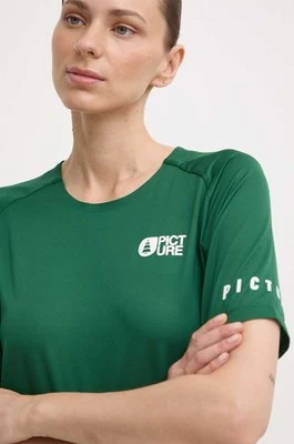 Picture t-shirt sportowy Ice Flow kolor zielony WTS547
