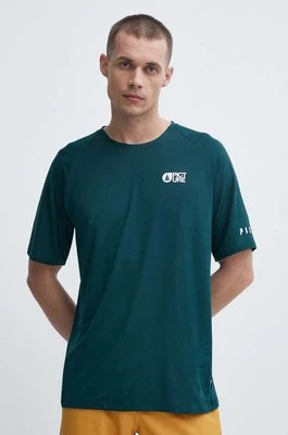 Picture t-shirt sportowy Osborn kolor zielony wzorzysty MTS1077