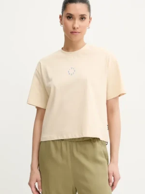 Picture t-shirt z domieszką lnu Hampy damski kolor beżowy WTS0570