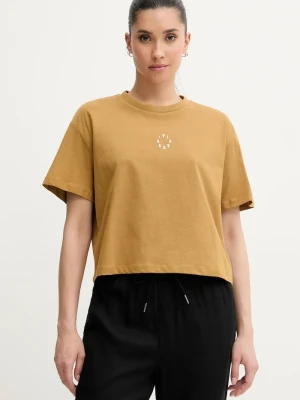 Picture t-shirt z domieszką lnu Hampy zielony