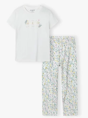 Pidżama dla dziewczynki w kwiaty 5.10.15.