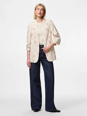 Pieces Blezer "Bosella" w kolorze kremowym rozmiar: S