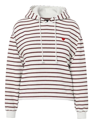 Pieces Bluza "Chilli" w kolorze brązowo-białym rozmiar: S