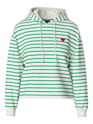 Pieces Bluza "Chilli" w kolorze kremowo-zielonym rozmiar: S
