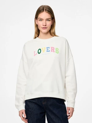 Pieces Bluza "Tove" w kolorze białym rozmiar: L