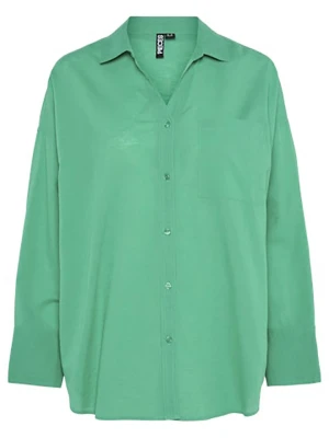 Pieces Bluzka "Matinka" w kolorze zielonym rozmiar: L