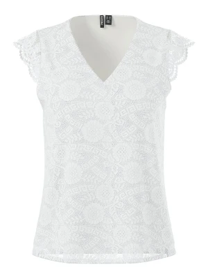 Pieces Bluzka "Olline" w kolorze białym rozmiar: M